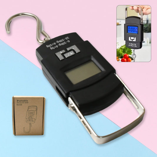 Digital Portable Hook Type Weighing Scale (50 kg, Multicolor)