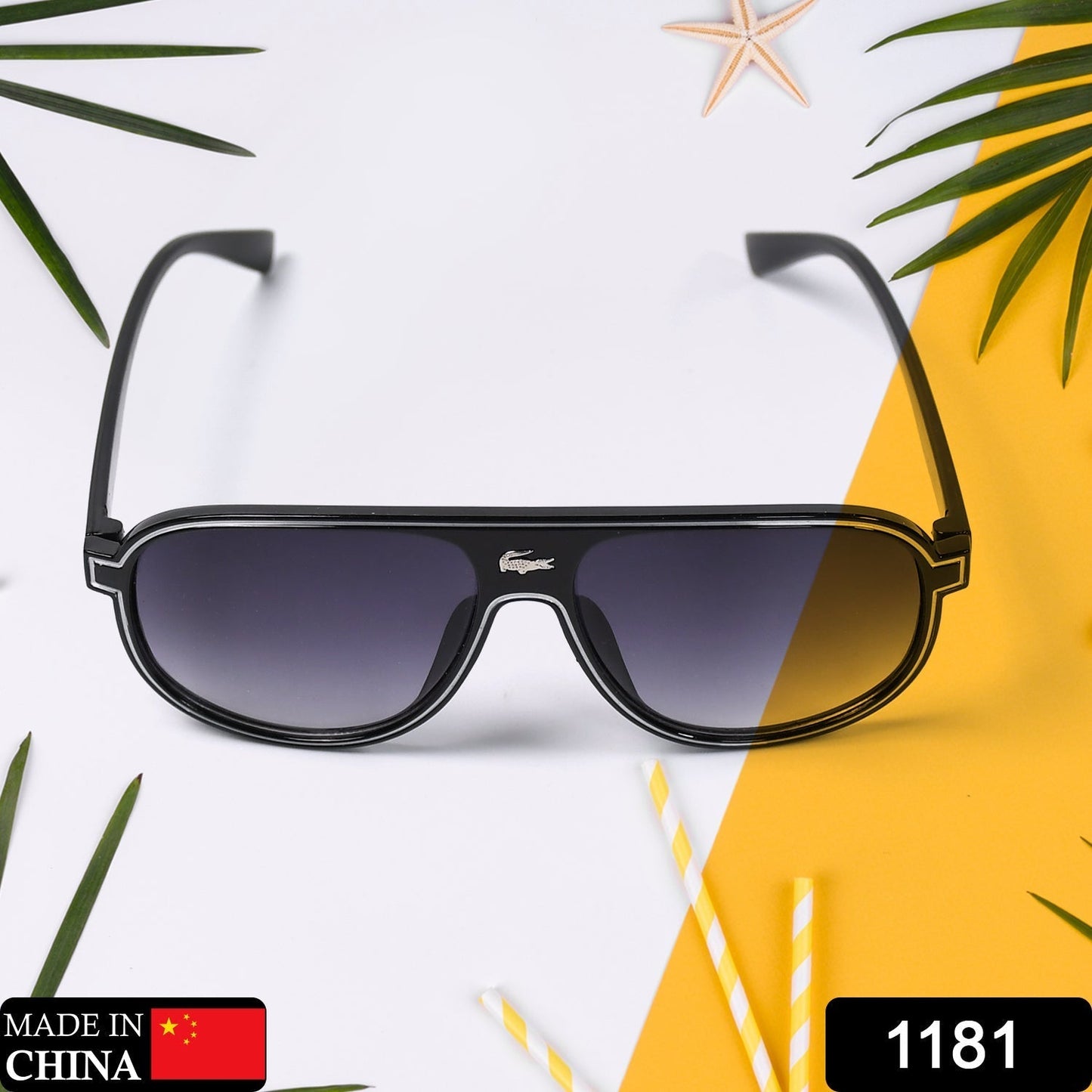 1181 Fashion Sunglasses Full Rim Wayfarer Branded Latest and Stylish Sunglasses | Polarized and 100% UV Protected | Men Sunglasses 