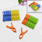 A  MULTIFUNCTION PLASTIC HEAVY QUALITY CLOTH HANGING CLIPS, PLASTIC LAUNDRY CLOTHES PINS SET OF 16PC