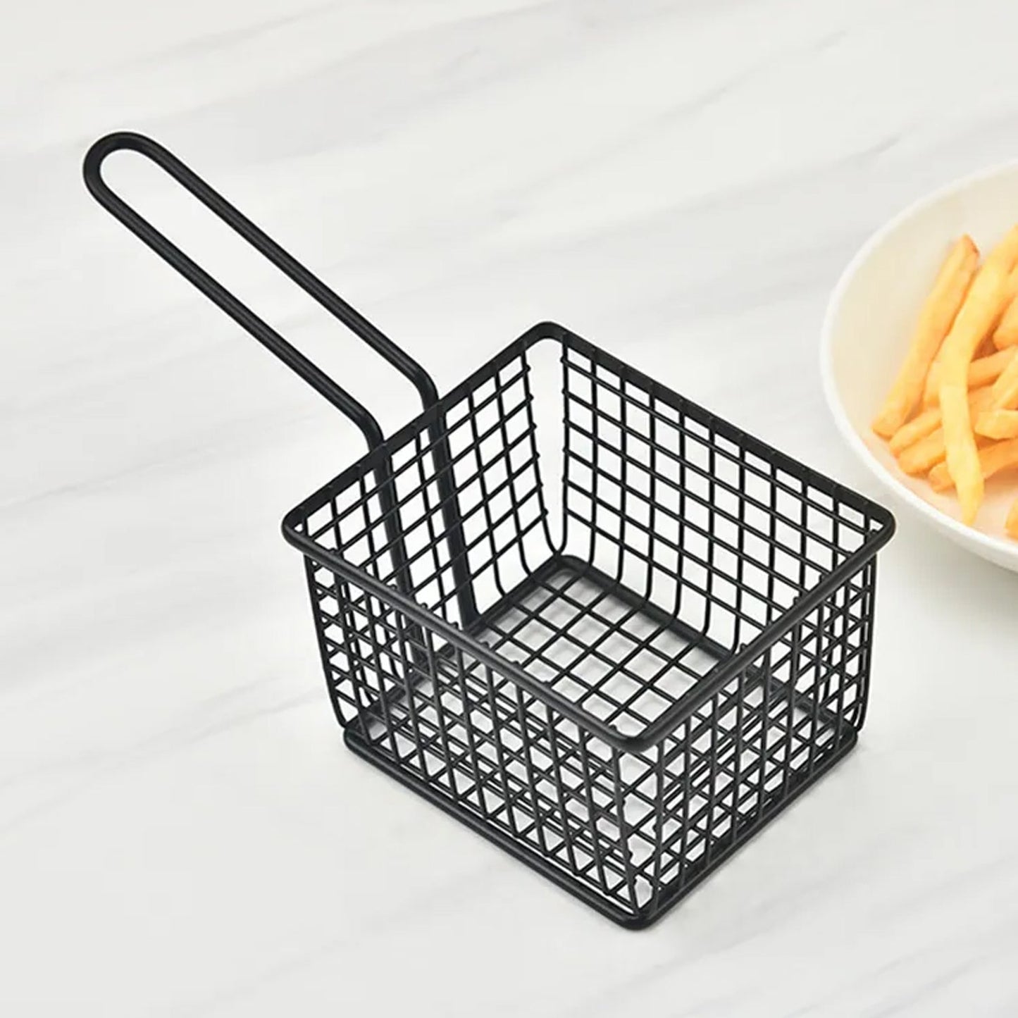 frying baskets for chips Stainless Steel Snack Basket Potato Mesh Strainer Basket French Fries Food Basket Food Strainer Cooking Tools frying basket