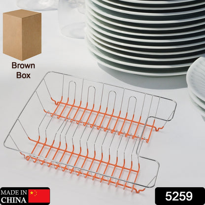 5259 HIGH GRADE DISH DRAINER BASKET/PLATE SINK STAND/PLATE DRYING RACK 