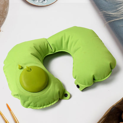 8540 Inflatable & Foldable, Pillow U Shape Air Cushion Travel Pillow, Travel Business Trip Neck Pillow for Long Trips, Ideal for Men & Women Portable, and Perfect for Backpacking, Car Camping, and Even Airplane Travel