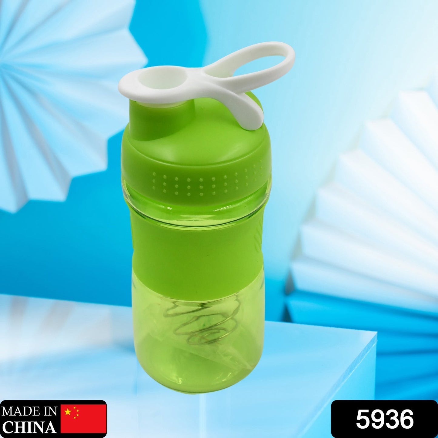 Shaker Bottle for Protein Mixes Pre Workout Shaker Bottles with A Small Stainless Blender Ball and Grip, BPA Free