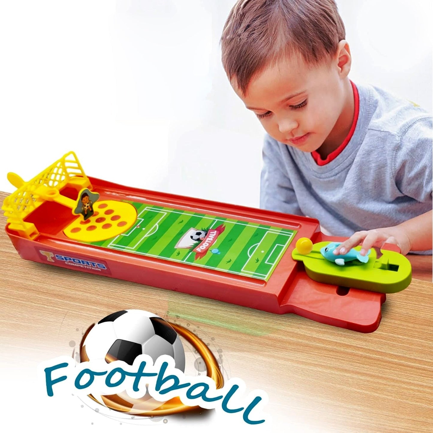 17863 Mini Table Top Finger Football Game for Kids-Desktop Game for Kids & Adults, Fun Indoor Finger Bowling Game for Boys & Girls, Family Board Game