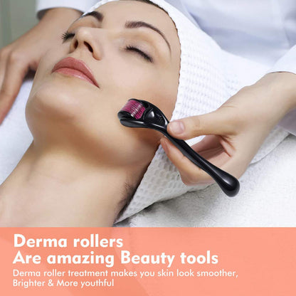 Derma Roller Anti Ageing and Facial Scrubs & Polishes Scar Removal Hair Regrowth (0.75mm)