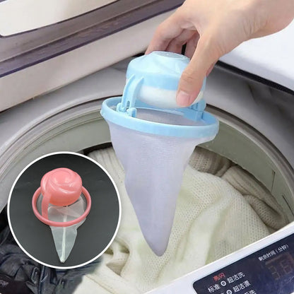 WASHING MACHINE FLOATING FILTER LINT MESH BAG NET POUCH HAIR / LINT CATCHER HOUSEHOLD TOOL