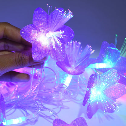 Flower Design Home Decoration Electrical Series Light 13 Feet Home Decoration Diwali & Wedding LED Christmas String Light Indoor and Outdoor Light ,Festival Decoration Led String Light, Multi-Color Light (16L 13 Feet)