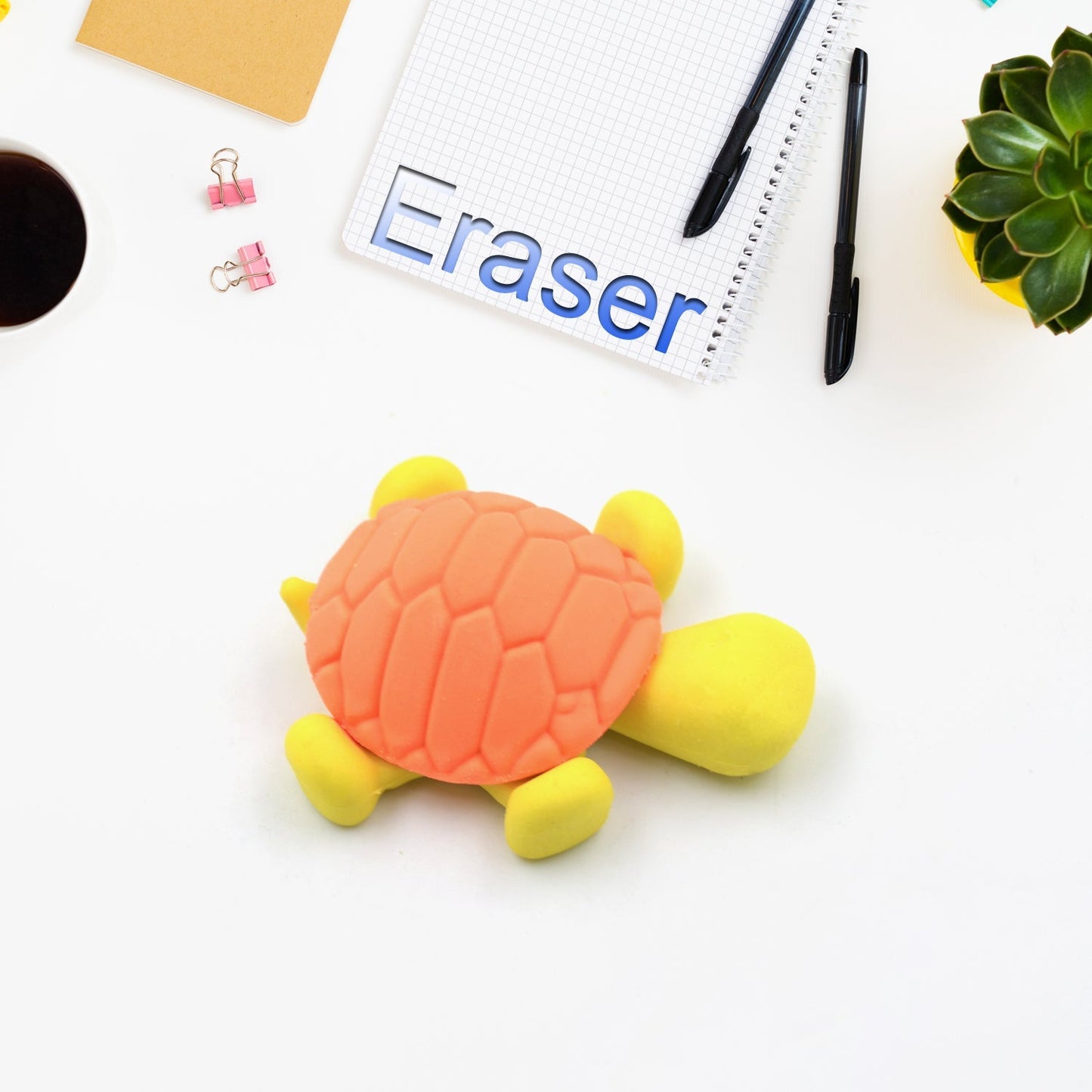 Rubber Animal Erasers Tortoise Eraser Students Kids Cartoon Erasers Classroom Reward Pencils Erasers for School Kids Idea for Kid's Birthday Return Gift (1 Pc)