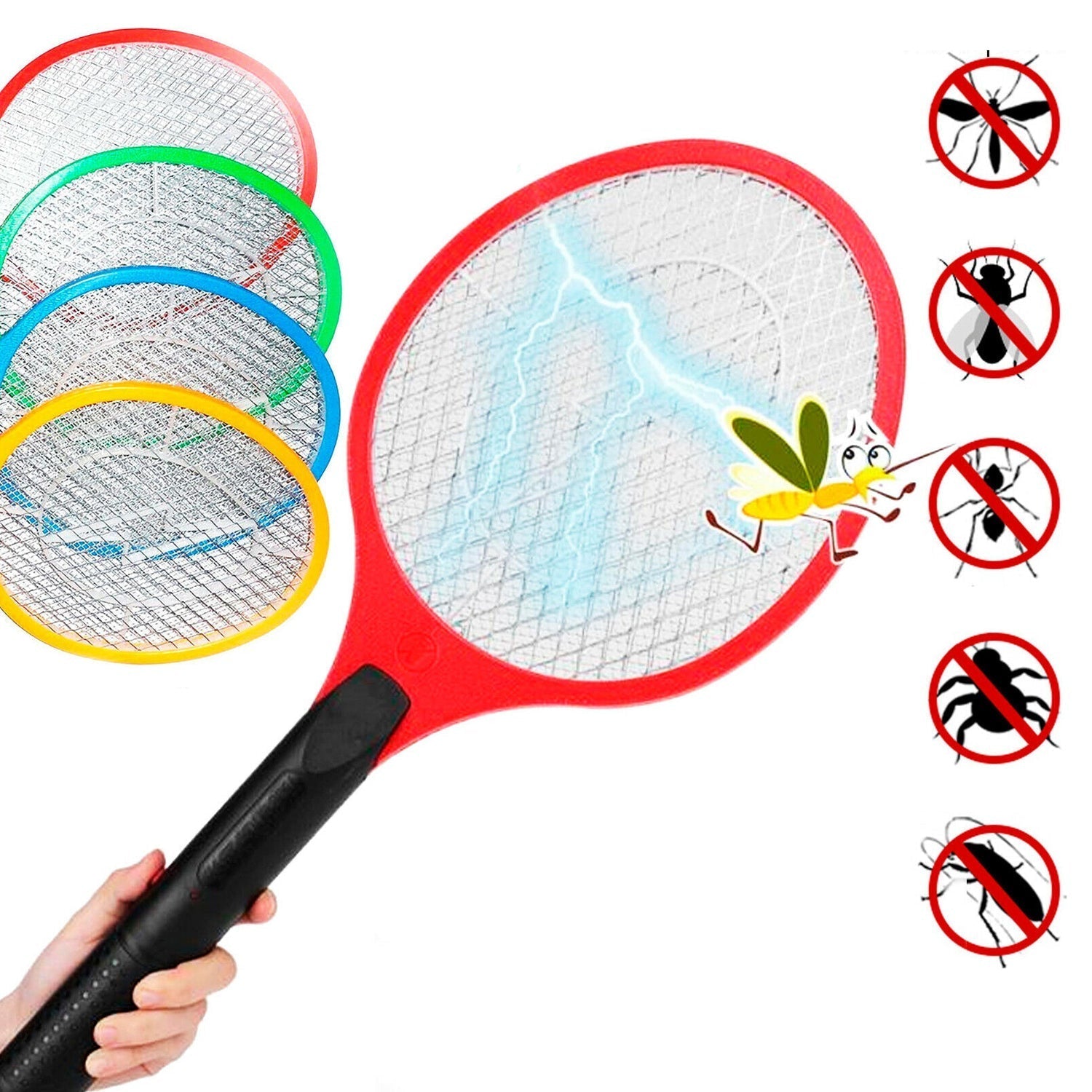 1754 Mosquito Killer bat Electric Rechargeable swatter Killing Racket/Zapper Insect Killer 