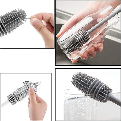 Bottle Cleaning Brush widely used in all types of household kitchen purposes for cleaning and washing bottles from inside perfectly and easily.