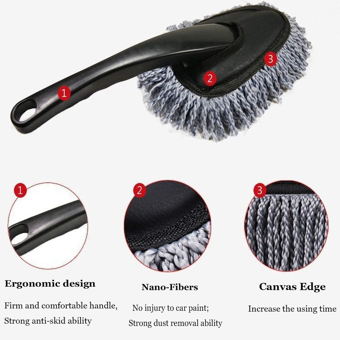 Car Wash Cleaning Brush Microfiber Dusting Tool Duster Dust Mop Home Cleaning For Cleaning and Washing of Dirty Car Glasses, Windows and Exterior.