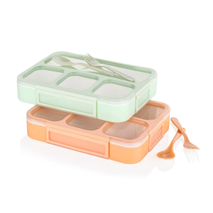 Lunch Box 4 Compartment With Leak Proof Lunch Box For School & Office Use