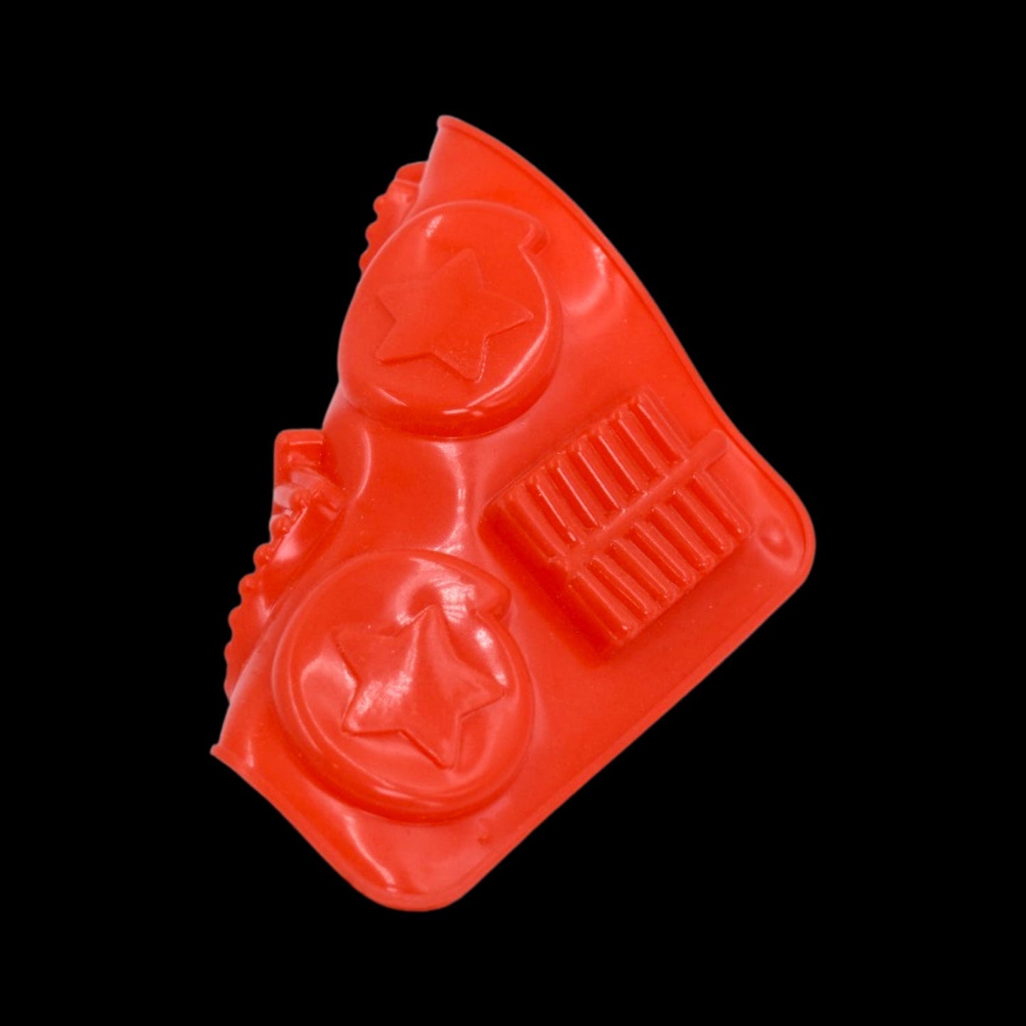 6cavity Chocolate Mould Tray | Cake Baking Mold | Flexible Silicon Ice Cupcake Making Tools