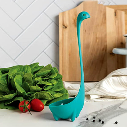 Soup Spoon Creative Long Handle Standing Loch Ness Monster Colander Spoon Dinnerware Cooking Tools Kitchen Accessories