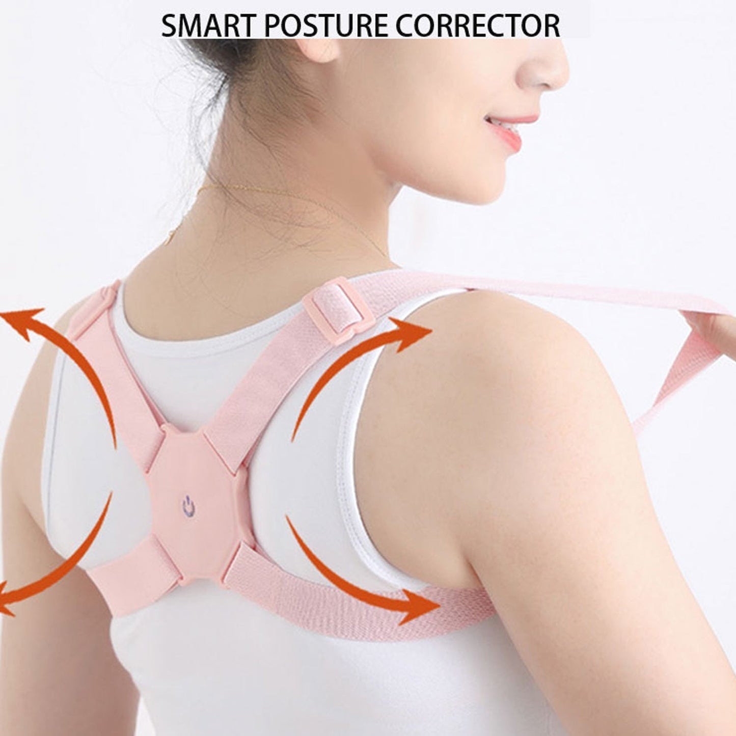 Smart Back Posture Corrector, Shoulder and Back Posture Band Posture Reminder with Smart Vibration Sensor Reminder for Kids Men and Women