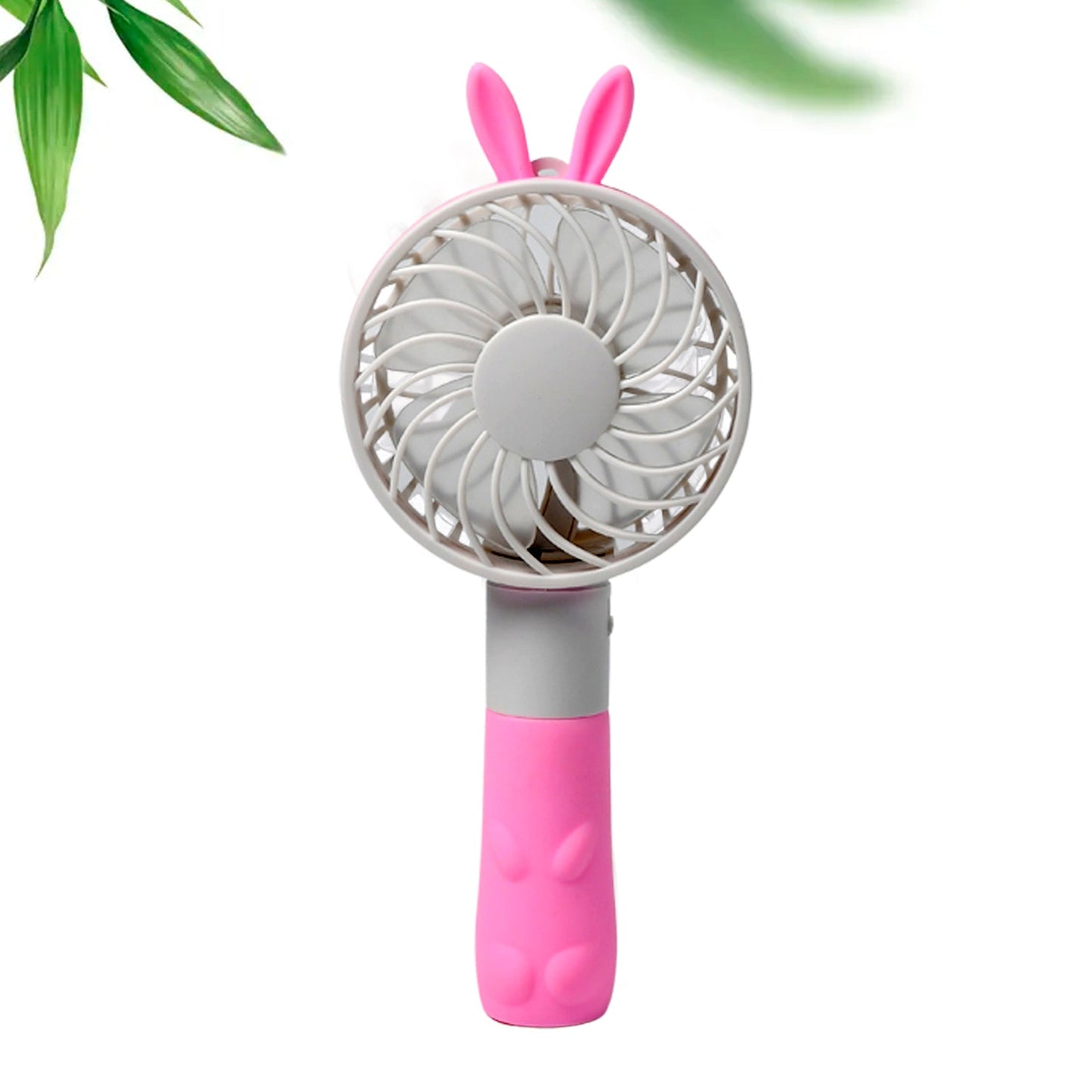 4811 Portable Princess Rabbit Styled Rechargeable Handheld Fan For Travel , home & Office Use 