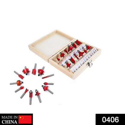 -12 / 15pcs Milling Cutter Router Bit Set