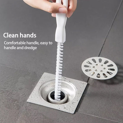 Sewer Dredging Tool, Sink Drain Overflow Cleaning Brush, Household Sewer Hair Catcher, Reusable Drain Cleaner Hair Clog Remover with Easy Operation for Sewer/Kitchen/Showers (1 Pc 47 Cm)