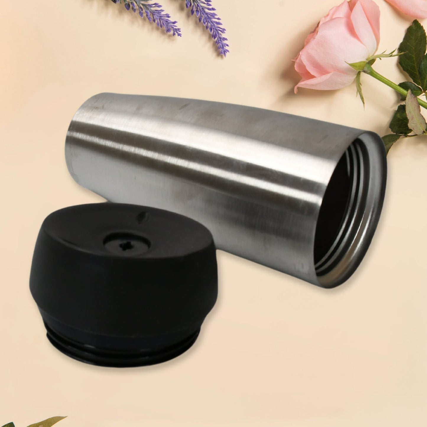 13007 Stainless Steel Vacuum Insulated Coffee Cups Double Walled Travel Mug, Car Coffee Mug with Leak Proof Lid Reusable Thermal Cup for Hot Cold Drinks Coffee, Tea (850ML Approx)