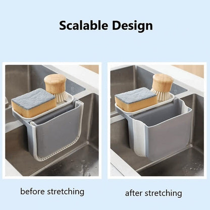 Small Multifunction Sink Drain Basket - Universal & Foldable - Sink Trash Holder Sink Side Storage Drainer Strainer Basket, Foldable Kitchen Sink Drain Strainer for Food,Dish Drainer for Fruits, Vegetables