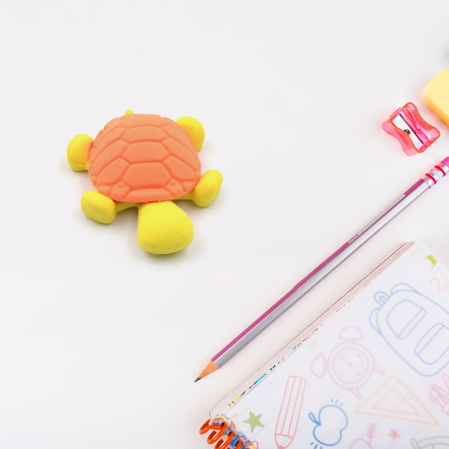 Rubber Animal Erasers Tortoise Eraser Students Kids Cartoon Erasers Classroom Reward Pencils Erasers for School Kids Idea for Kid's Birthday Return Gift (1 Pc)