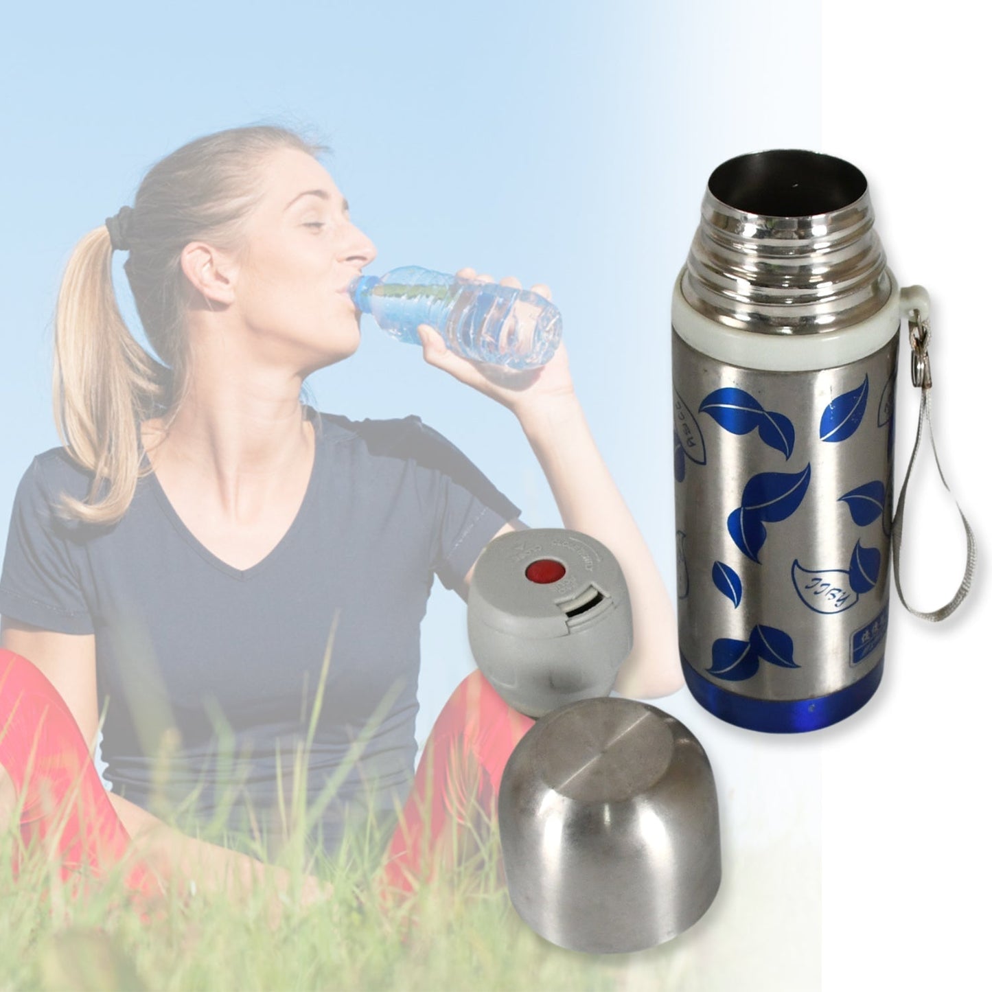 Stainless Steel Insulated Water Bottle 350ml (1pc)