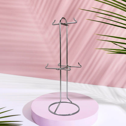 5251 Stainless Steel Kitchen Size Cup Stand Steel Cup Stand  with 6 Hooks for Cups 