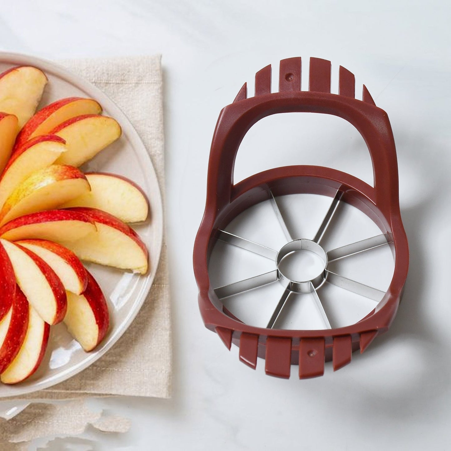 5605 stainless steel apple cut, apple slicer, fruit divider, core remover, separator