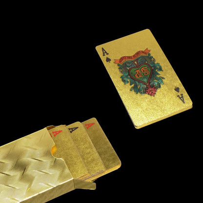 Gold Plated Poker Playing Cards (Golden)