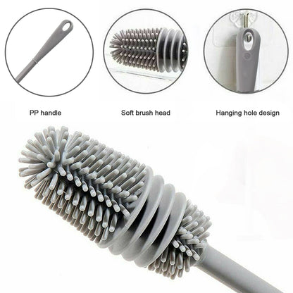 Bottle Cleaning Brush widely used in all types of household kitchen purposes for cleaning and washing bottles from inside perfectly and easily.