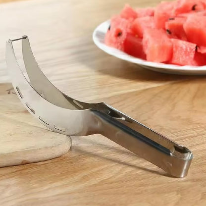 10053 3in1 Stainless Steel Watermelon Cantaloupe Slicer Knife, Corer Fruit, Vegetable Tools Kitchen (1 Pc)