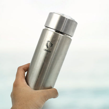 Hot and Cold Stainless Steel Thermos Water Bottle Easy to Carry | Rust & Leak Proof | Tea | Coffee | Office| Gym | Home (350ml)