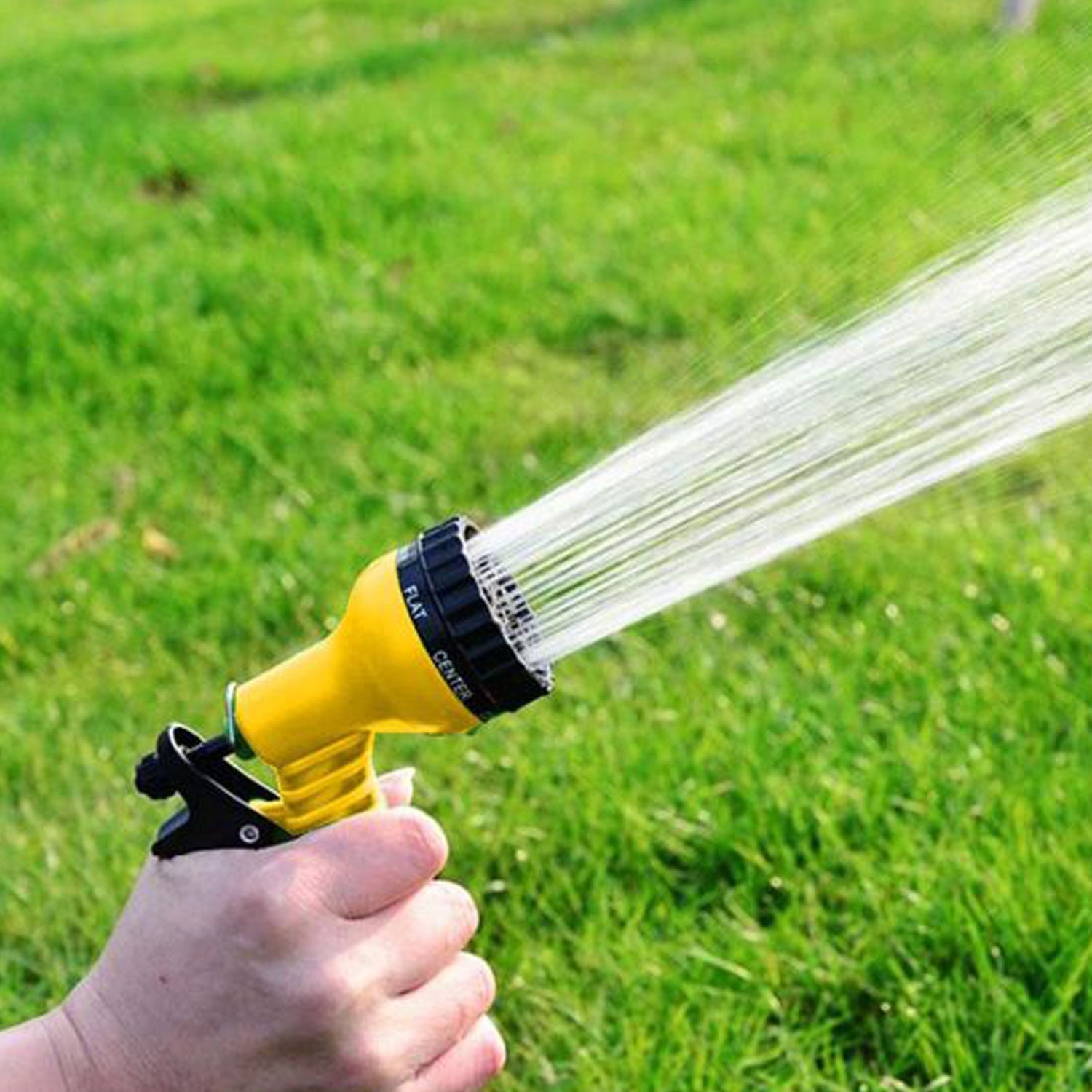 7441 Hose Nozzle Garden Hose Nozzle Hose Spray Nozzle with 8 Adjustable Patterns Front Trigger Hose Sprayer Heavy Duty Metal Water Hose Nozzle for Cleaning, Watering, Washing, Bathing 