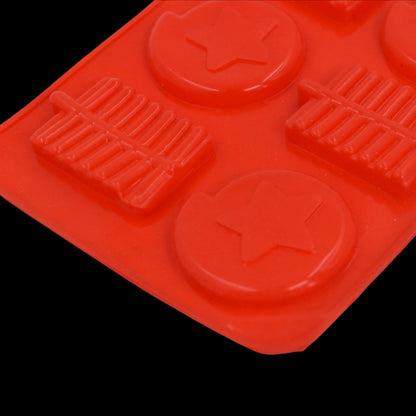 6cavity Chocolate Mould Tray | Cake Baking Mold | Flexible Silicon Ice Cupcake Making Tools