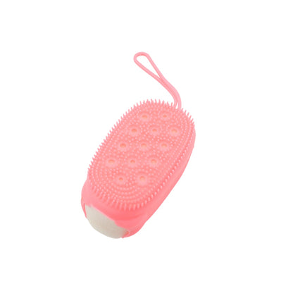 Silicone Super Soft Silicone Bath Brush Double-Sided Body Scrubber Brush for Deep Cleasing Exfoliating, Ultra-Soft Scrubber(1 pc)