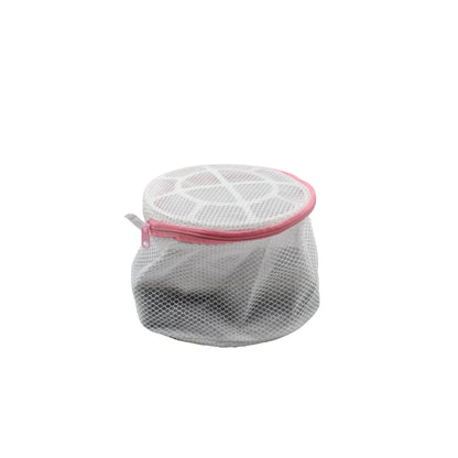 Small Round cloth washing Laundray bag | washing net bag Pouch | Mesh Laundry Bag with rust free zipper for Washing, socks and underwear (1 Pc)