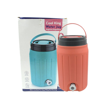 Insulated Plastic Water Rover Jug with a Sturdy Handle, Water Jug Camper with Tap Plastic Insulated Water Water Storage Cool Water Storage for Home & Travelling (2500ML, 7500ML, 12000ML)