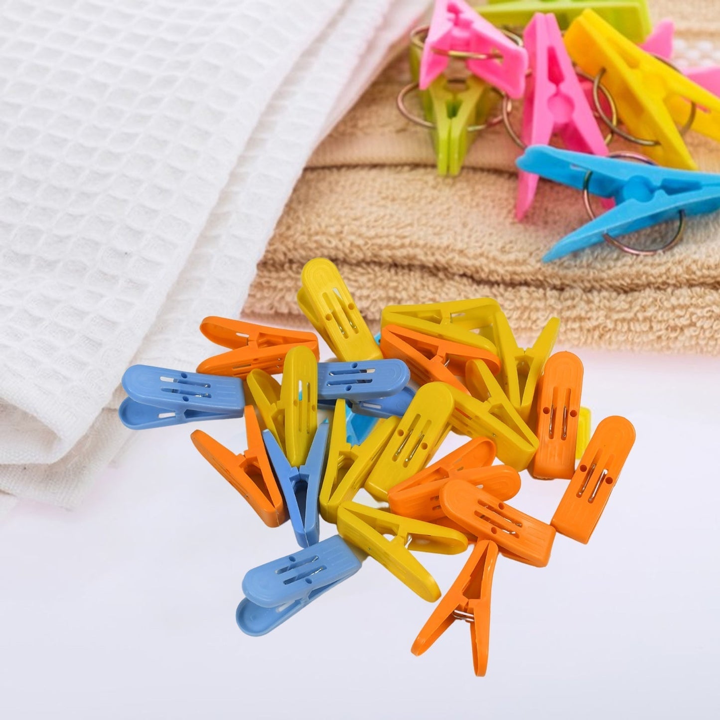 1377 Heavy Duty Anti Rust Cloth Clip Quilt Drying Pins Multipurpose Clothes Pins For Indoor and Outdoor Use Strong and Durable Plastic Clips for Clothes Drying, Hanging And Organizing 