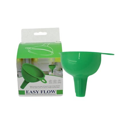 Silicone Funnel For Pouring Oil, Sauce, Water, Juice And Small Food-GrainsFood Grade Silicone Funnel (1 Pc Green)