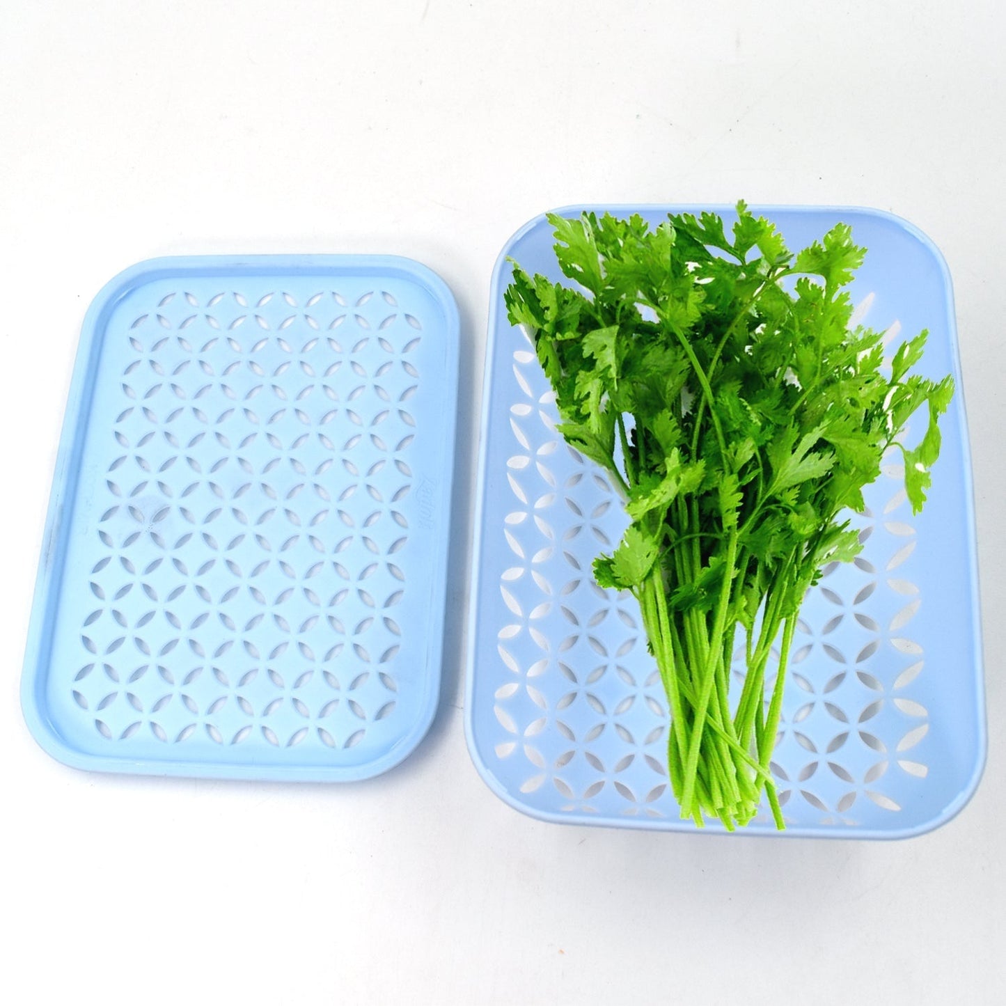 3758 1 Pc Kothmir Basket widely used in all types of household places for holding and storing various kinds of fruits and vegetables etc. 