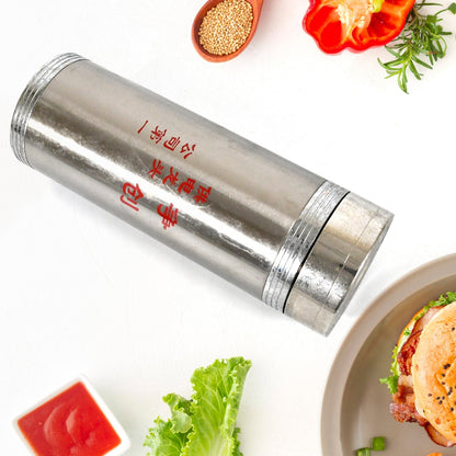 Stainless Steel Vacuum Flask Insulated Water Bottle With Straw For Sports And Travel , STAINLESS STEEL SPORTS WATER BOTTLES, BPA FREE AND LEAK PROOF CAP AND STEEL BOTTLE SILVER, STEEL FRIDGE BOTTLE FOR OFFICE/GYM/SCHOOL (350ML / Approx)