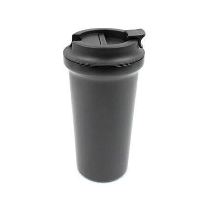 8 Inside Stainless Steel & Outside Plastic Vacuum Insulated  Insulated Coffee Cups Double Walled Travel Mug, Car Coffee Mug with Leak Proof Lid Reusable Thermal Cup for Hot Cold Drinks Coffee, Tea (1 Pc)