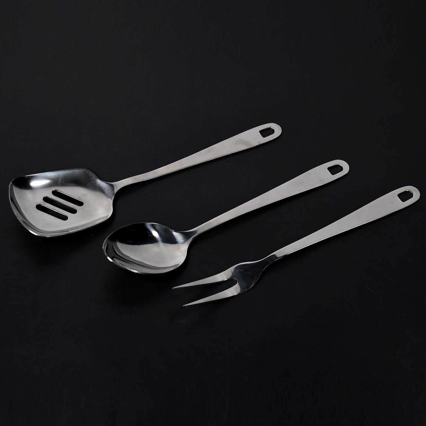 SERVING SPOON SET COOKING SPOON SET HIGH QUALITY PREMIUM SPOON SET ( 3PC SET ).