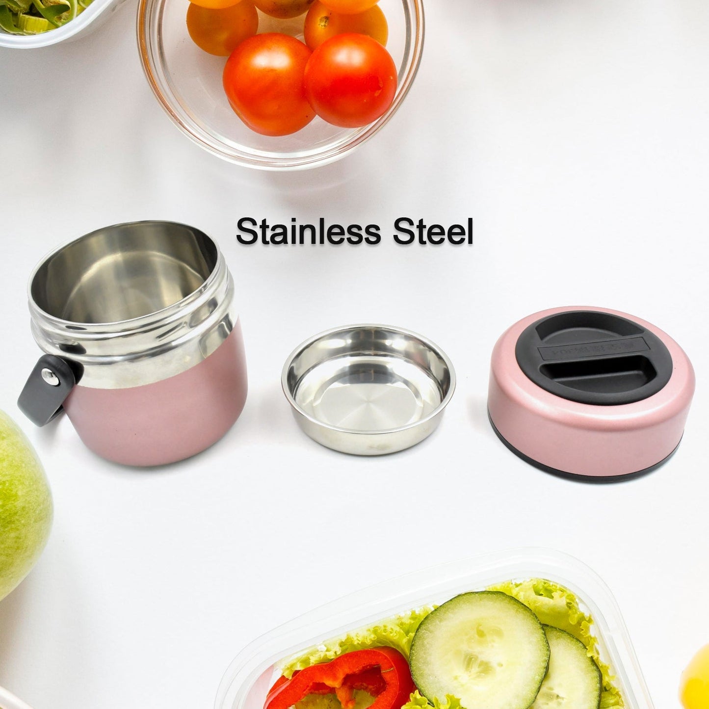 Leak-proof Thermos Flask For Hot Food, Warm Soup Cup, Vacuum Insulated Lunch Box, Food Box for Thermal Container For Food Stainless Steel (Multi-Color)