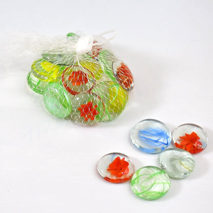 4019 Glass Gem Stone, Flat Round Marbles Pebbles for Vase Fillers, Attractive pebbles for Aquarium Fish Tank. 