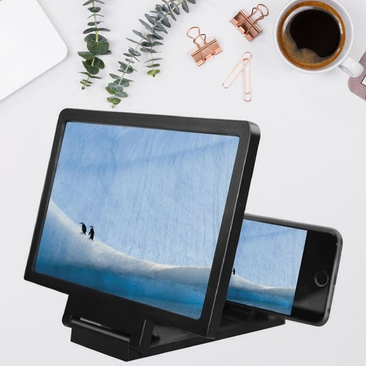 1 3D Phone Screen Magnifier Video Screen Amplifier Expander Holder Bracket for Mobile Phone Screen Zoom Display (1 Pc)