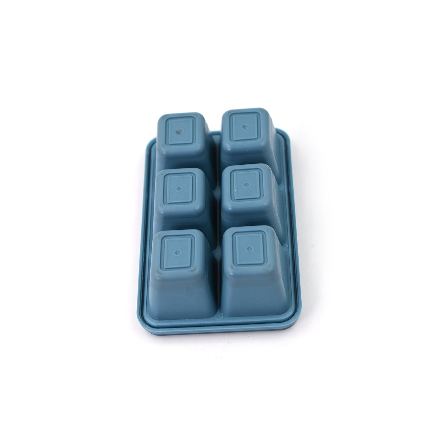 8242 6 Grid Silicone Ice Tray Used In All Kinds Of Places Like Household Kitchens For Making Ice From Water And Various Things And All With Color Box (1 Pc)