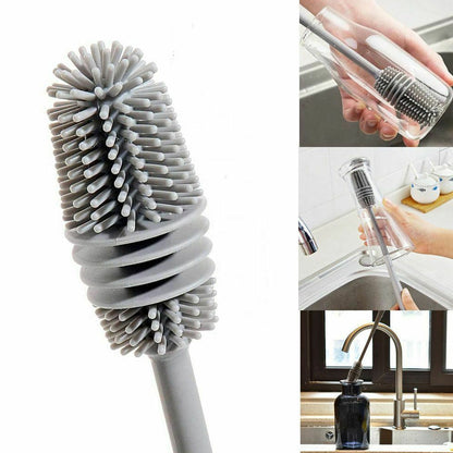 Bottle Cleaning Brush widely used in all types of household kitchen purposes for cleaning and washing bottles from inside perfectly and easily.