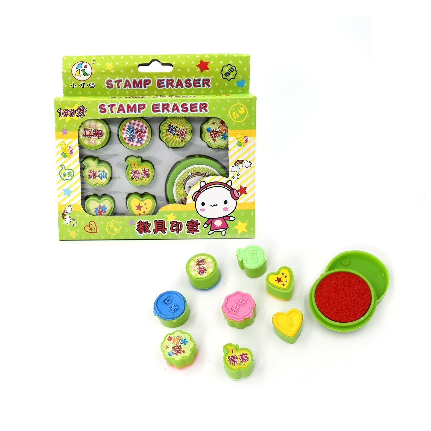 4806 9 Pc Stamp Set used in all types of household places by kids and childrens for playing purposes. 