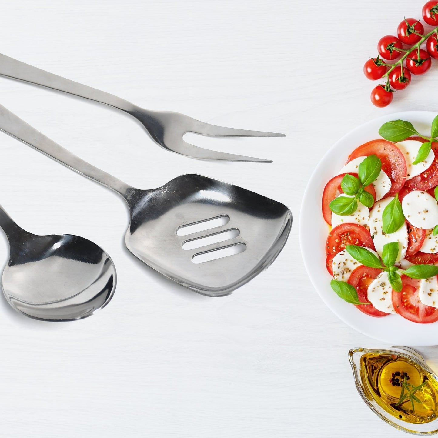 SERVING SPOON SET COOKING SPOON SET HIGH QUALITY PREMIUM SPOON SET ( 3PC SET ).